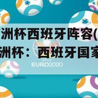 2024欧洲杯西班牙阵容(2024年欧洲杯：西班牙国家队阵容一览)-第1张图片-吃大360 - 欧洲杯赛事直播